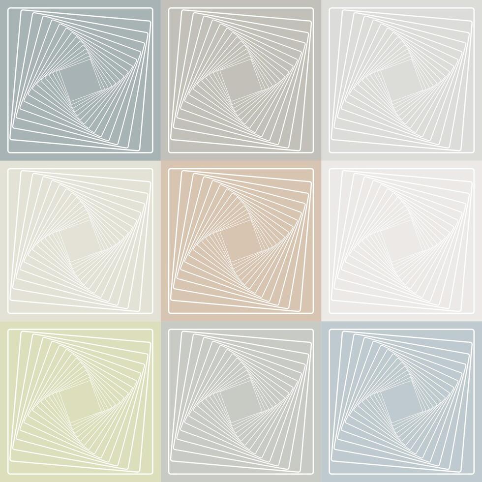 Modern abstract white line pattern square geometric seamless colorful background. vector