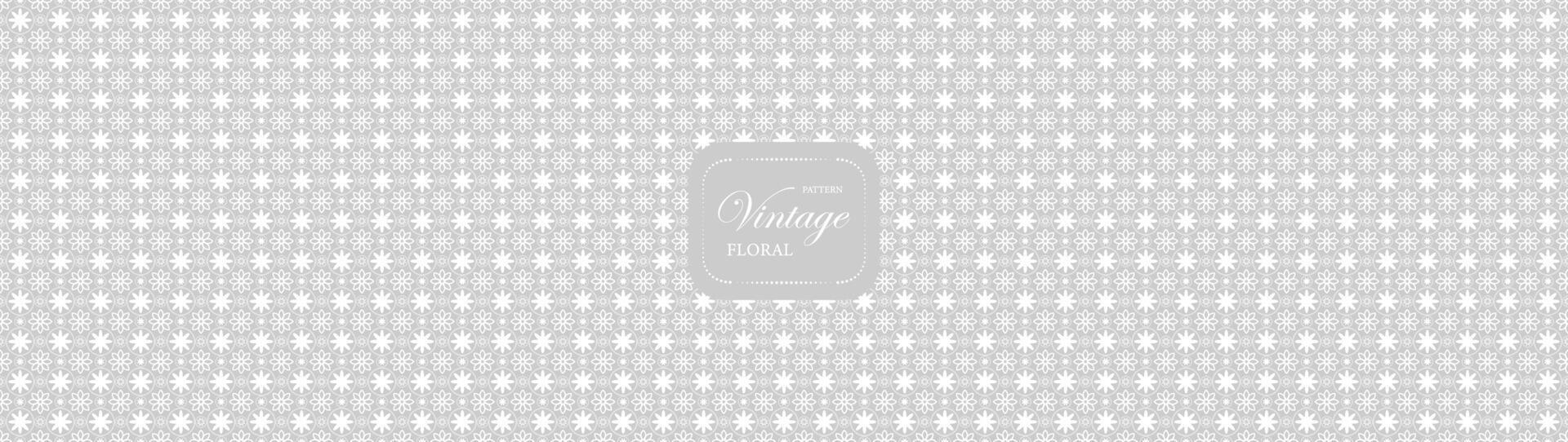 Pattern vintage flora india seamless oriental in gray background. vector