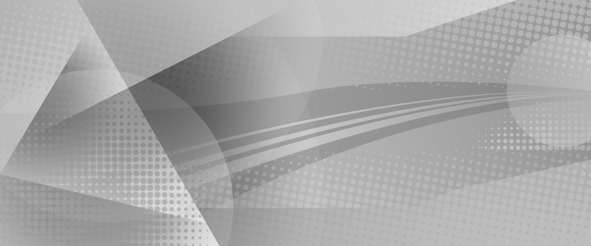 Abstract pattern white and gray with circles and halftone dots. vector