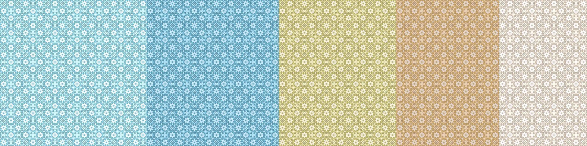 Seamless asian background pattern set. Pattern india seamless oriental vintage. vector