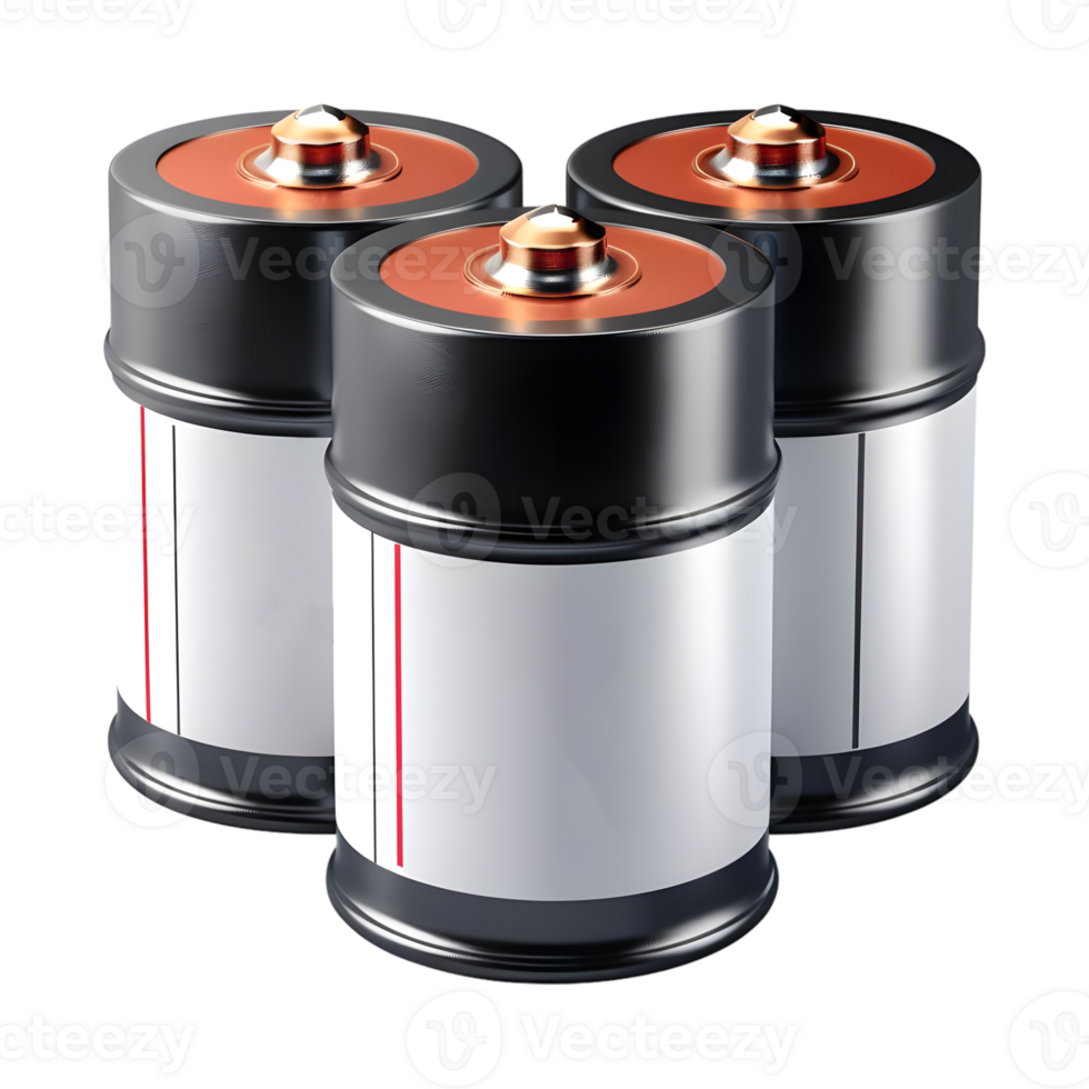 AI generated 3D Rendering of a Battery Cell on Transparent Background - Ai Generated png