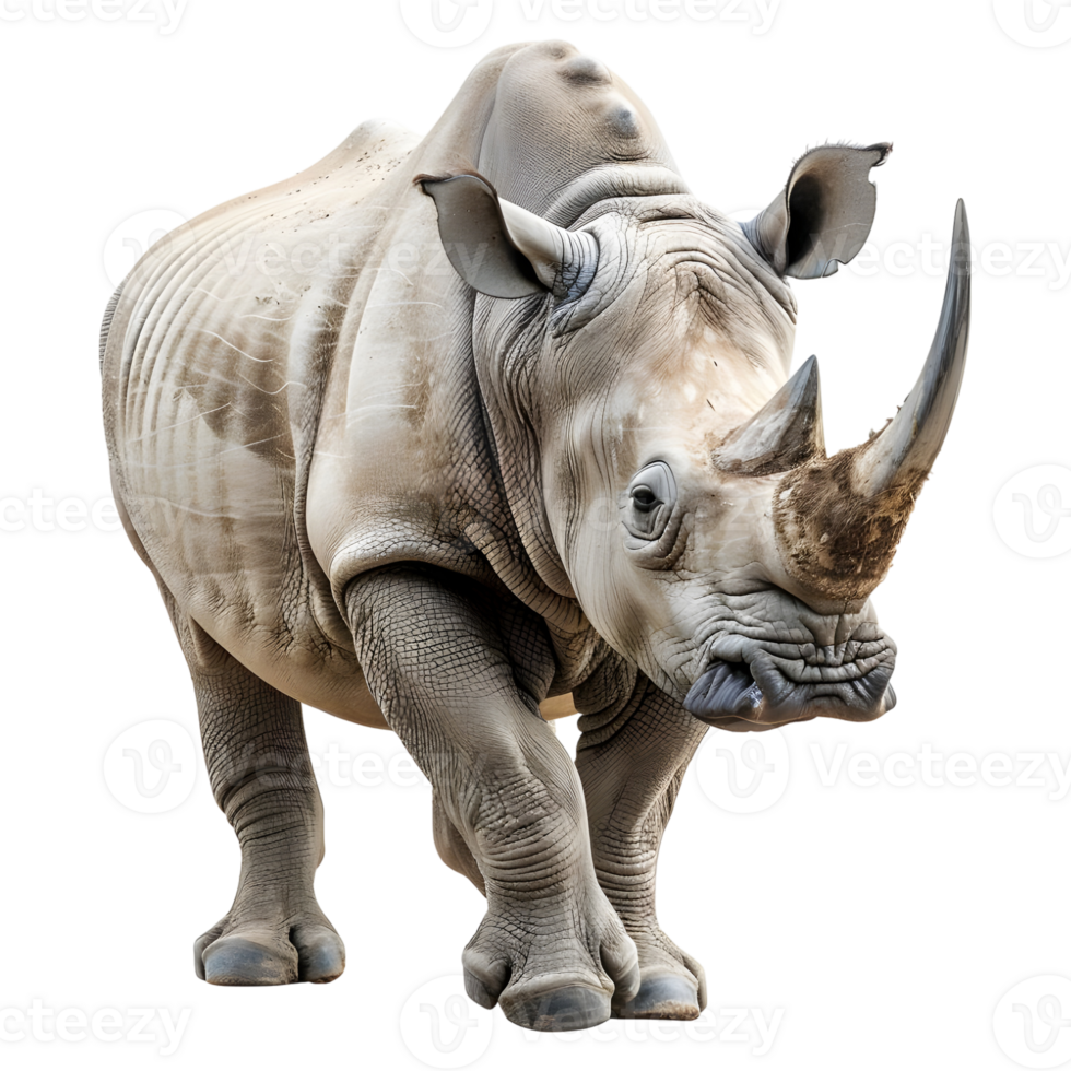 AI generated Black Rhinoceros on Transparent background - Ai Generated png