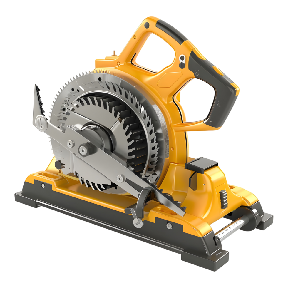 AI generated 3D Rendering of a Steel Cutter Grinder on Transparent Background - Ai Generated png