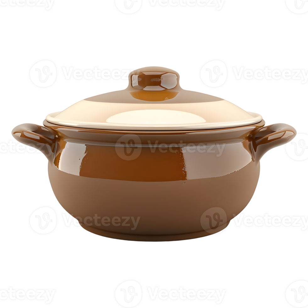 AI generated 3D Rendering of a Bread Pot on Transparent Background - Ai Generated png