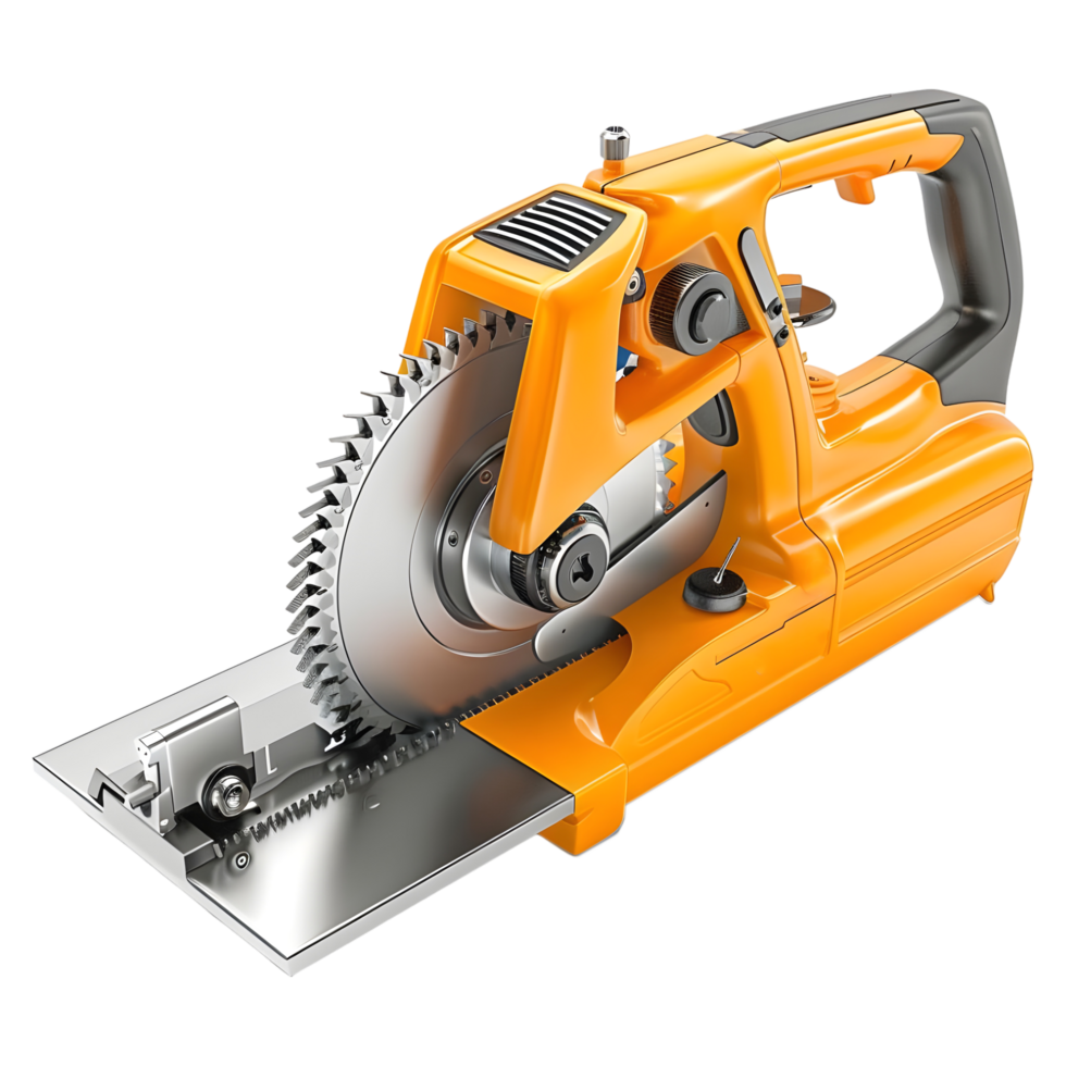 AI generated 3D Rendering of a Steel Cutter Grinder on Transparent Background - Ai Generated png
