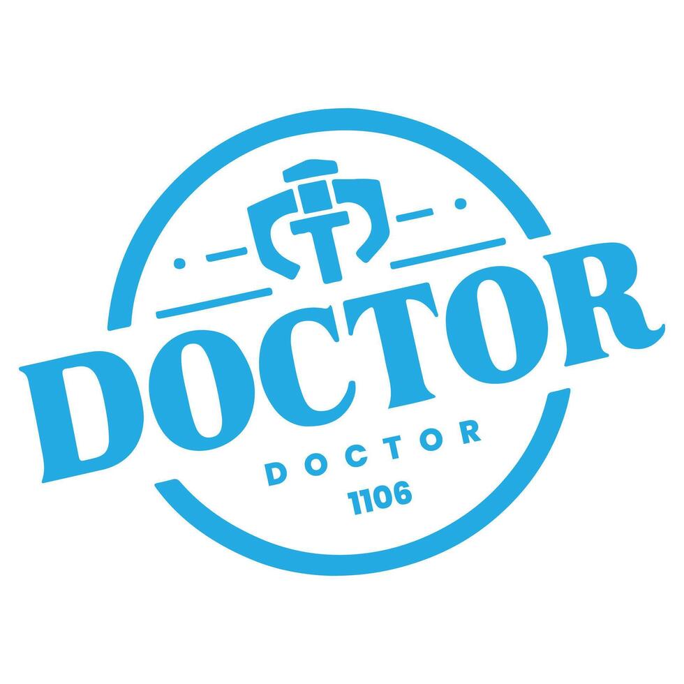 médico logo diseño vector