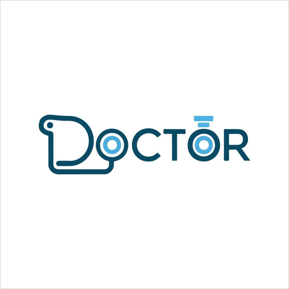 médico logo diseño vector