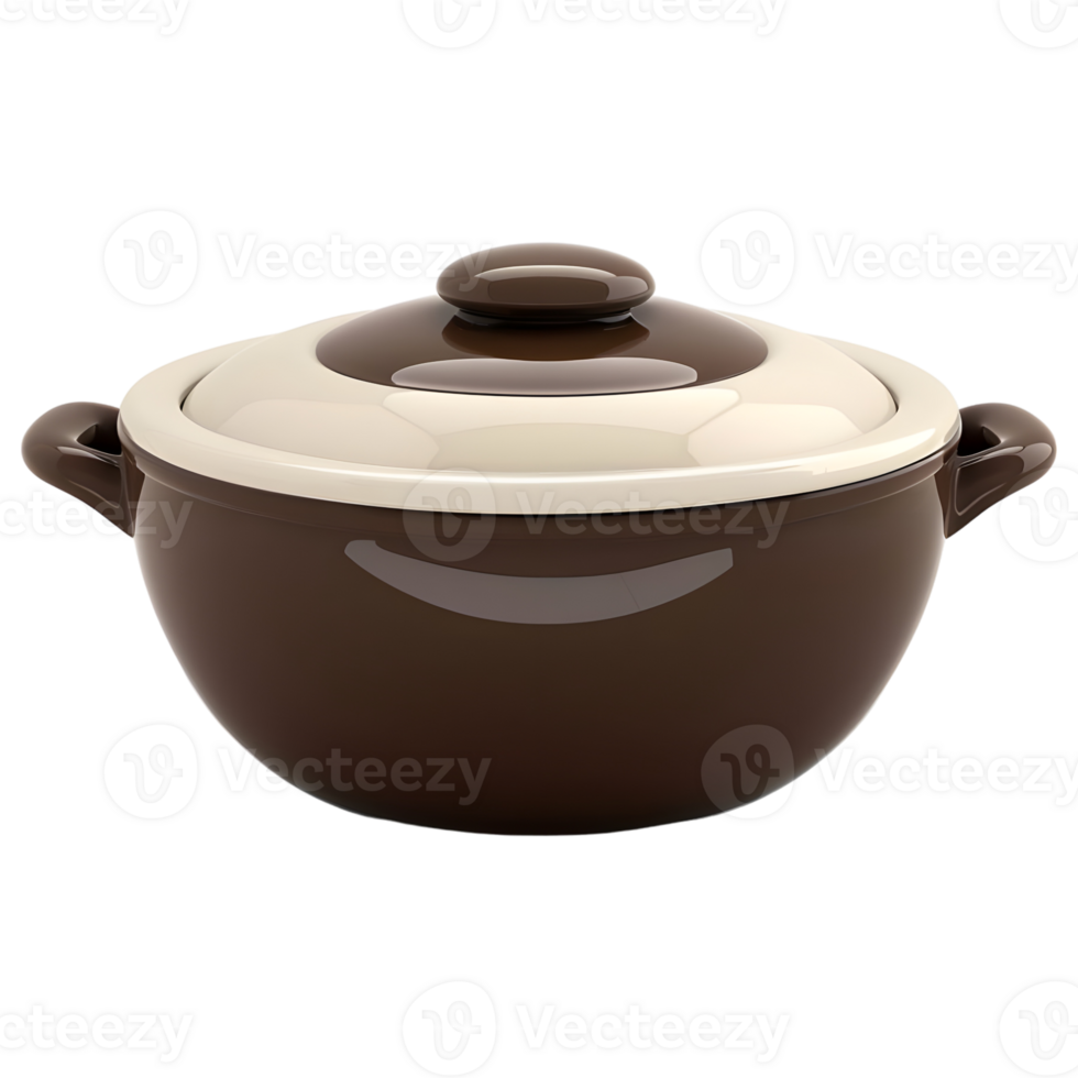 AI generated 3D Rendering of a Bread Pot on Transparent Background - Ai Generated png