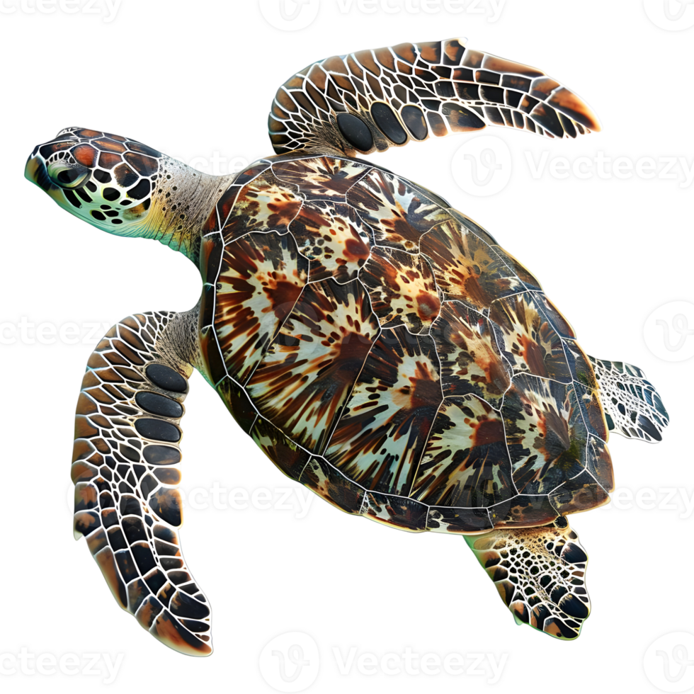 AI generated Turtle Swimming in Water on Transparent background - Ai Generated png