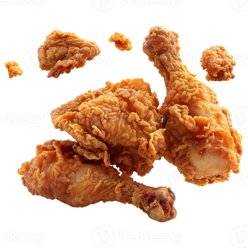 AI generated 3D Rendering of a Fried Wings or Nuggets on Transparent Background - Ai Generated png
