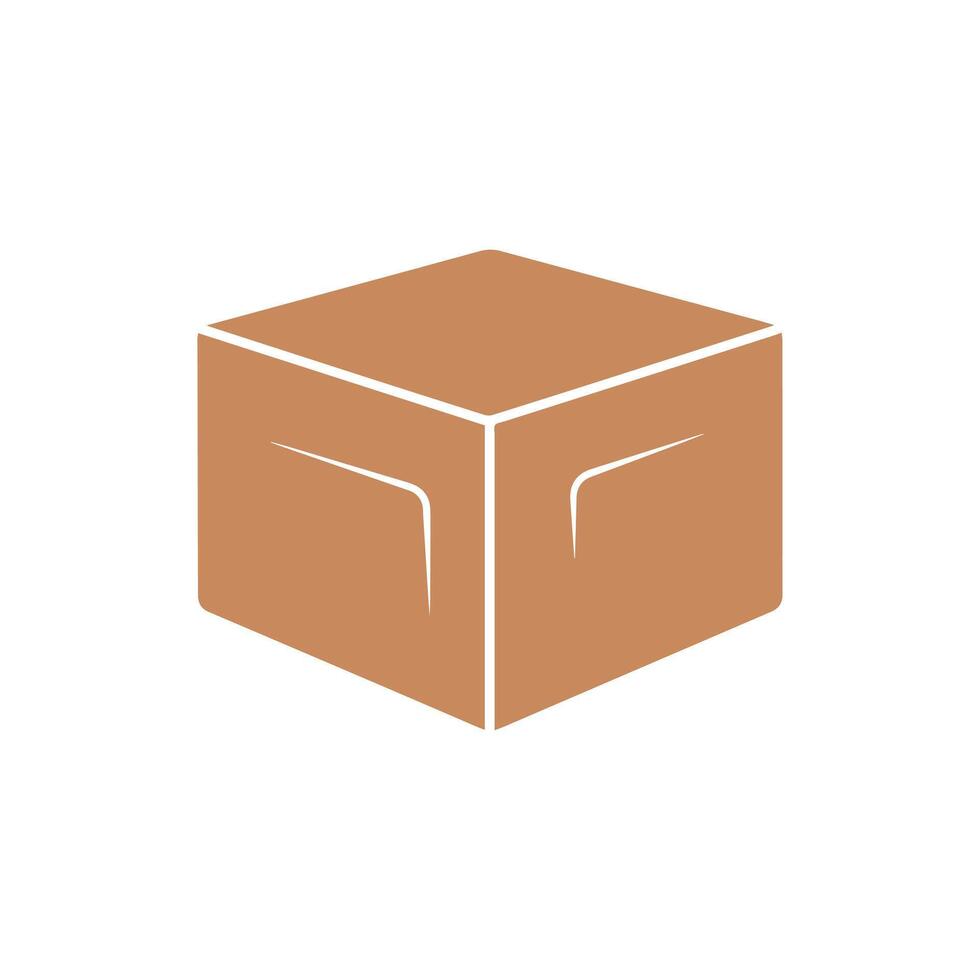 Box icon set. Collection of colorful box vector icons on white background. Flat icon