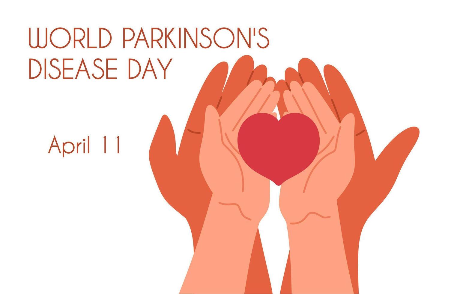 World Parkinson's Disease Day banner. Design template foe background, poster. vector