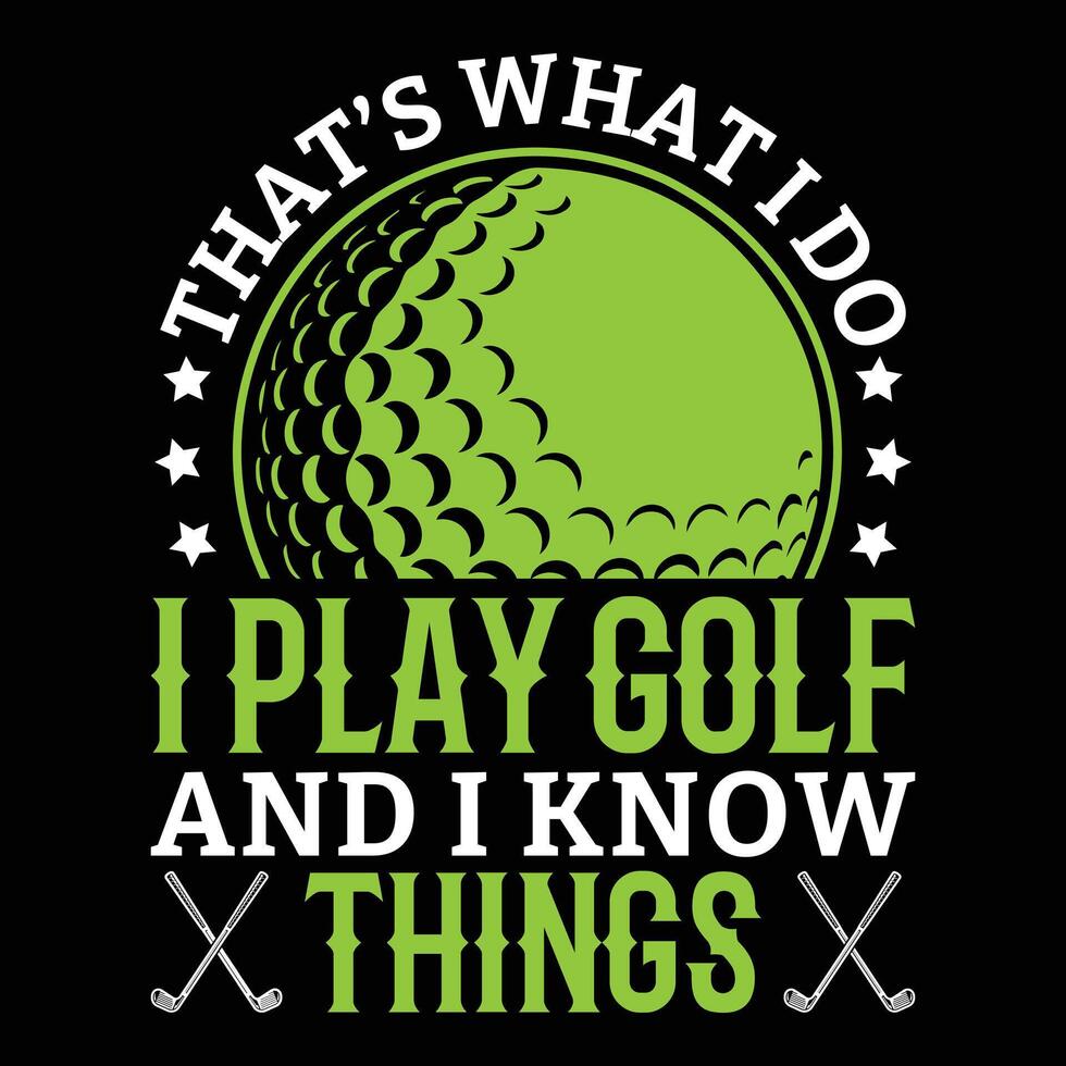 Golf Vector T Shirt Design