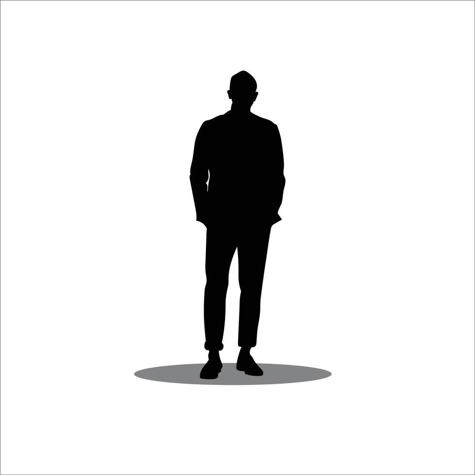 Men silhouette stock vector illustration