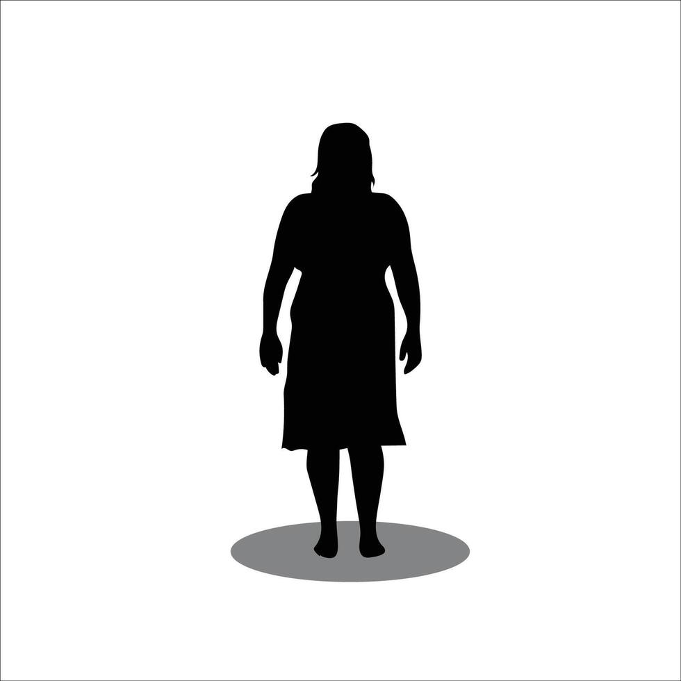 mujer silueta vector