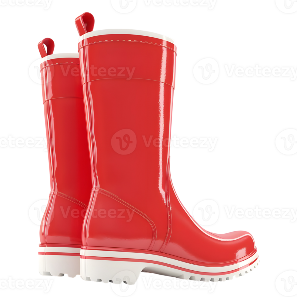 AI generated 3D Rendering of a Long Rubber Shoes on Transparent Background - Ai Generated png