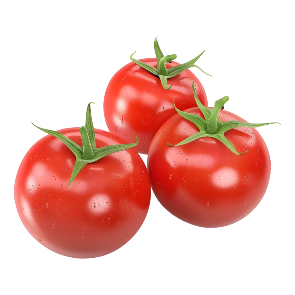 AI generated 3D Rendering of a Red Tomato on Transparent Background - Ai Generated png