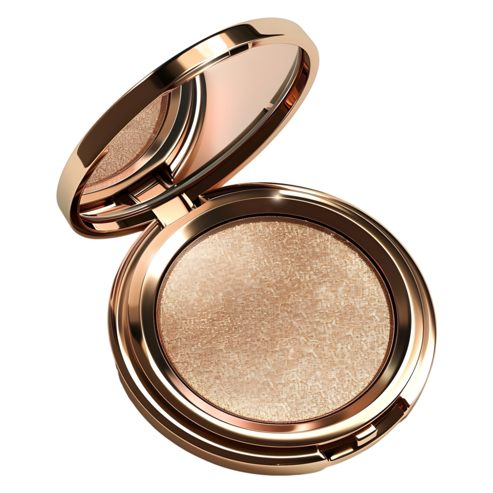 AI generated 3D Rendering of a Makeup Blush Kit on Transparent Background - Ai Generated png