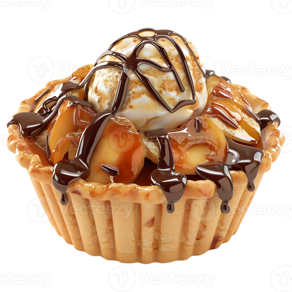 AI generated 3D Rendering of a Tasty Creamy Cake on Transparent Background - Ai Generated png