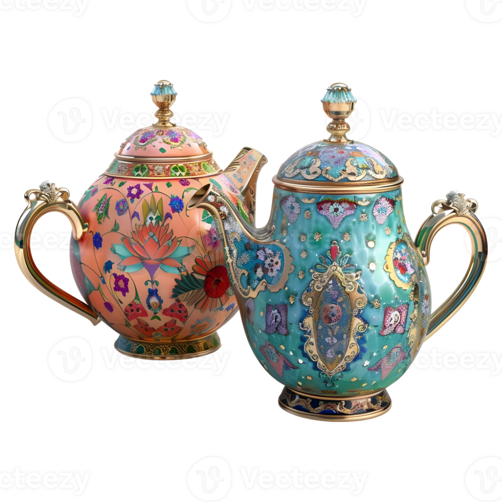 AI generated 3D Rendering of a Traditional Chinese Teapot on