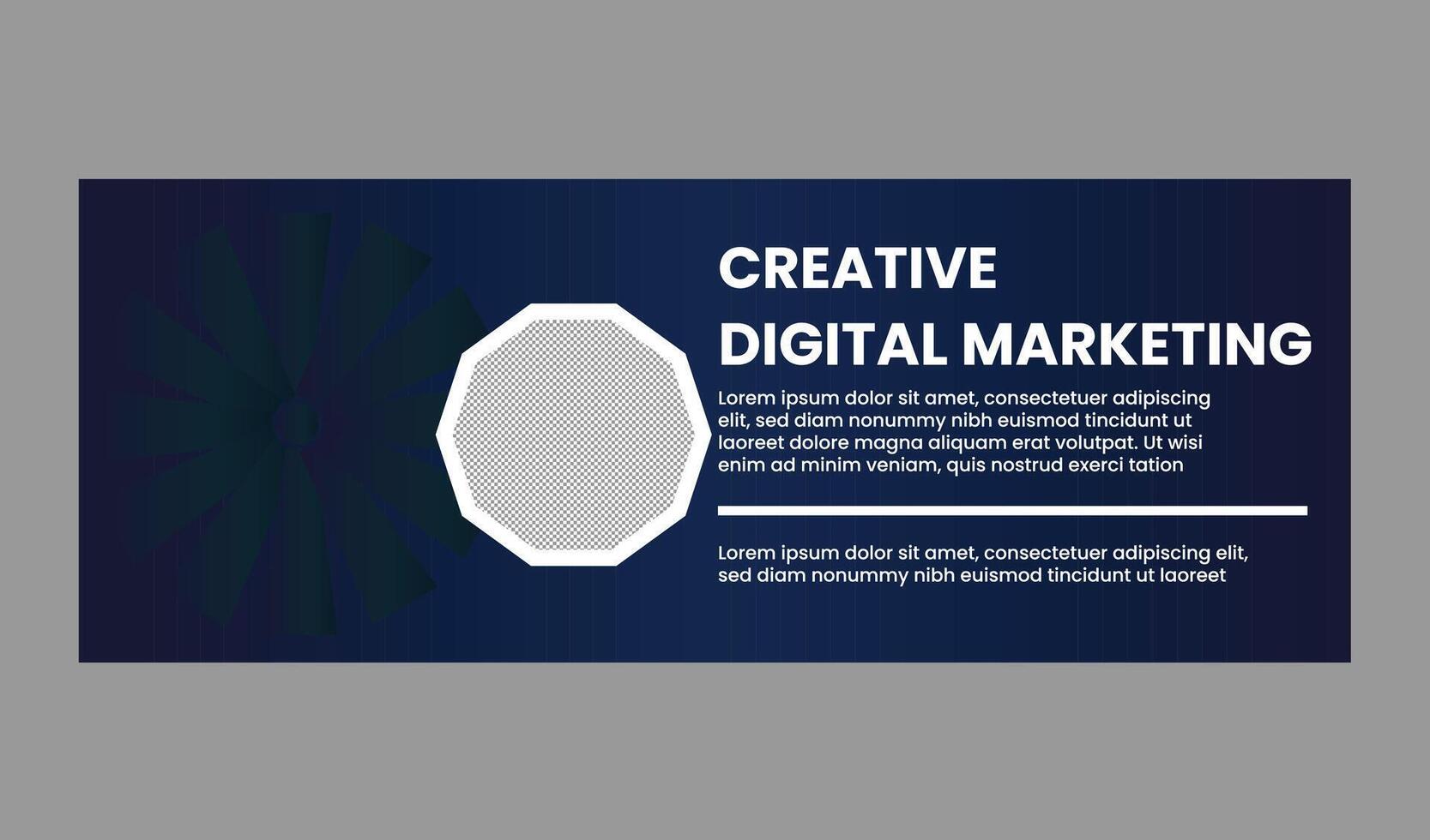 DIGITAL MARKETING WEB BANNER DESIGN vector