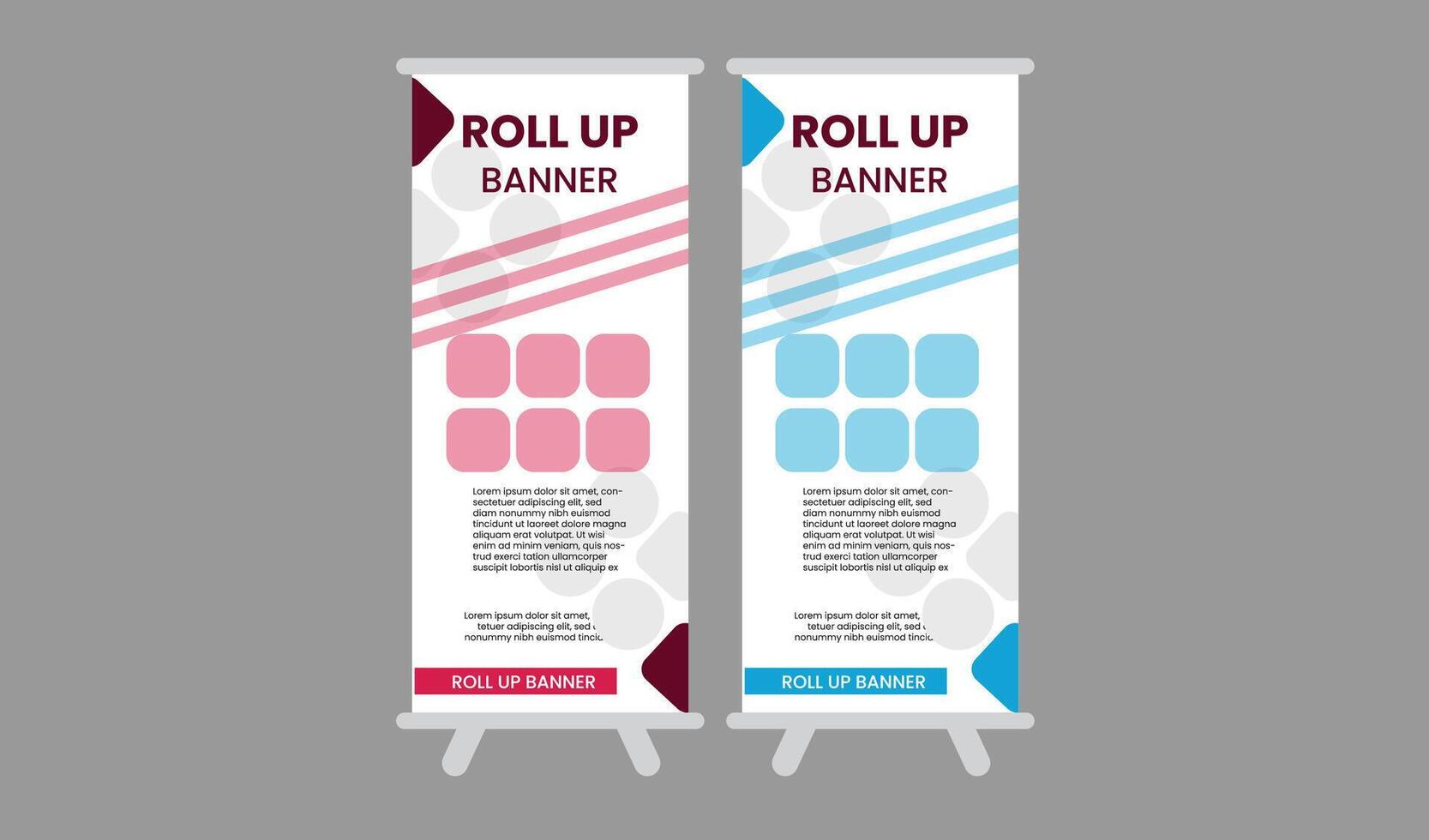 ROLL UP BANNER DESIGN vector