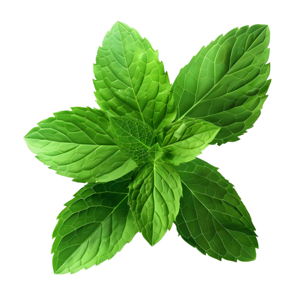 AI generated 3D Rendering of a Green Leaf's on Transparent Background - Ai Generated png