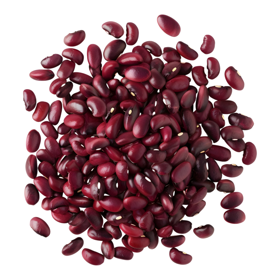 AI generated 3D Rendering of a Red Beans on Transparent Background - Ai Generated png
