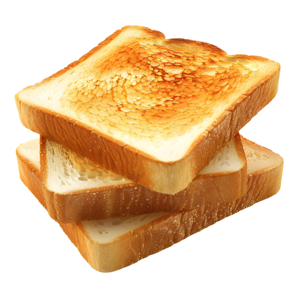 AI generated 3D Rendering of a Bakery Bread on Transparent Background - Ai Generated png