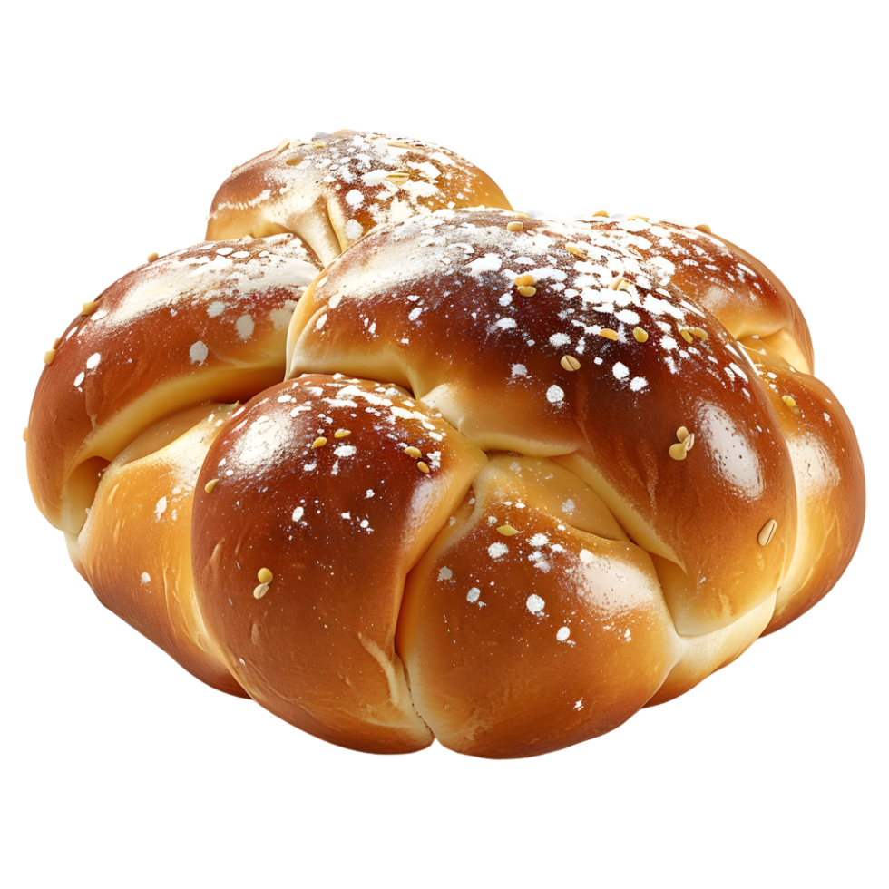 AI generated 3D Rendering of a Baked Bread on Transparent Background - Ai Generated png