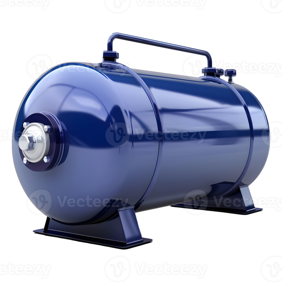 AI generated 3D Rendering of a Gas or Air Tank on Transparent Background - Ai Generated png
