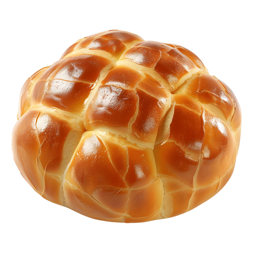AI generated 3D Rendering of a Baked Bread on Transparent Background - Ai Generated png