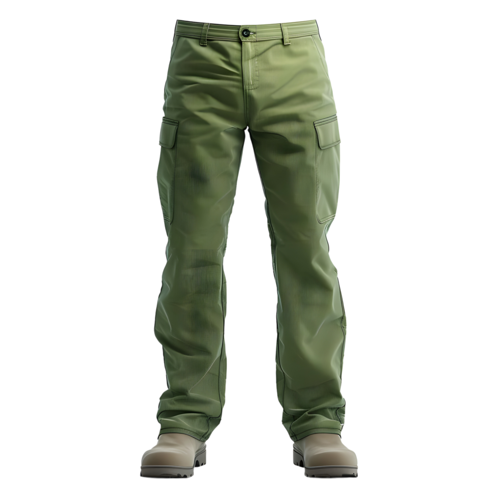AI generated 3D Rendering of a Green Color Man and Woman Pant on Transparent Background - Ai Generated png