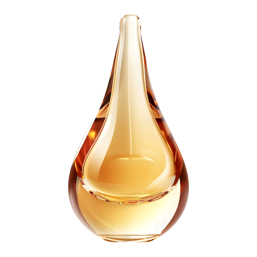 AI generated 3D Rendering of a Gel Texture Drop on Transparent Background - Ai Generated png