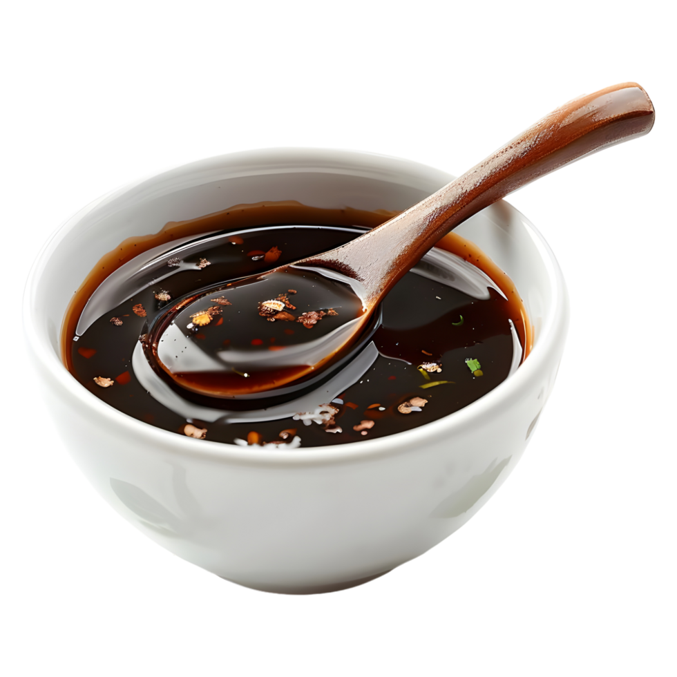 AI generated 3D Rendering of a Sauce in a Bowl on Transparent Background - Ai Generated png