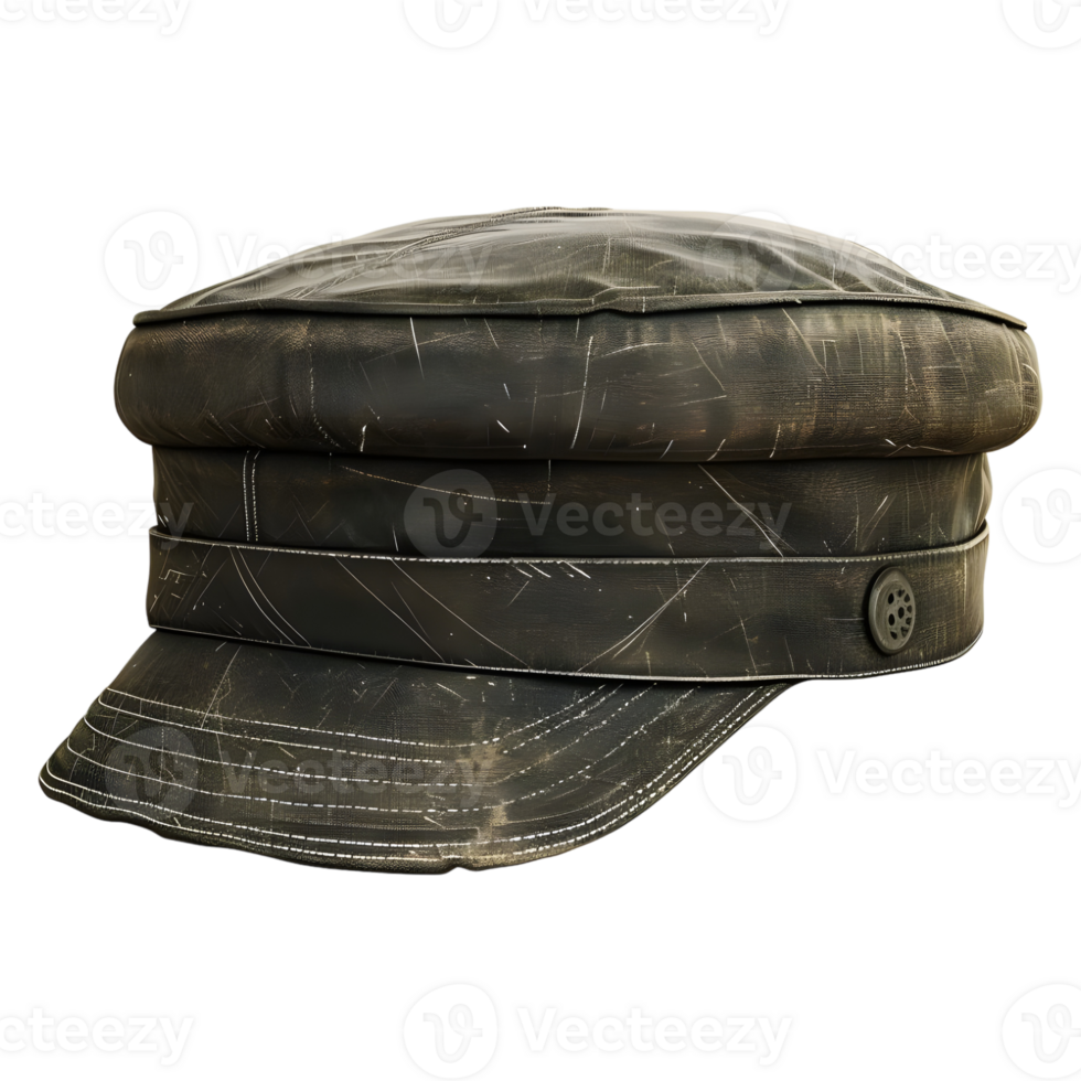 AI generated 3D Rendering of a Army Hat or Cap on Transparent Background - Ai Generated png