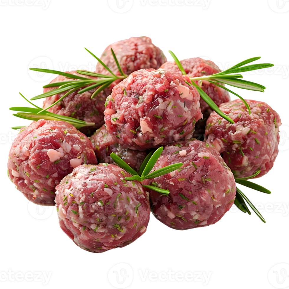 AI generated 3D Rendering of a Raw Meat Bowls on Transparent Background - Ai Generated png