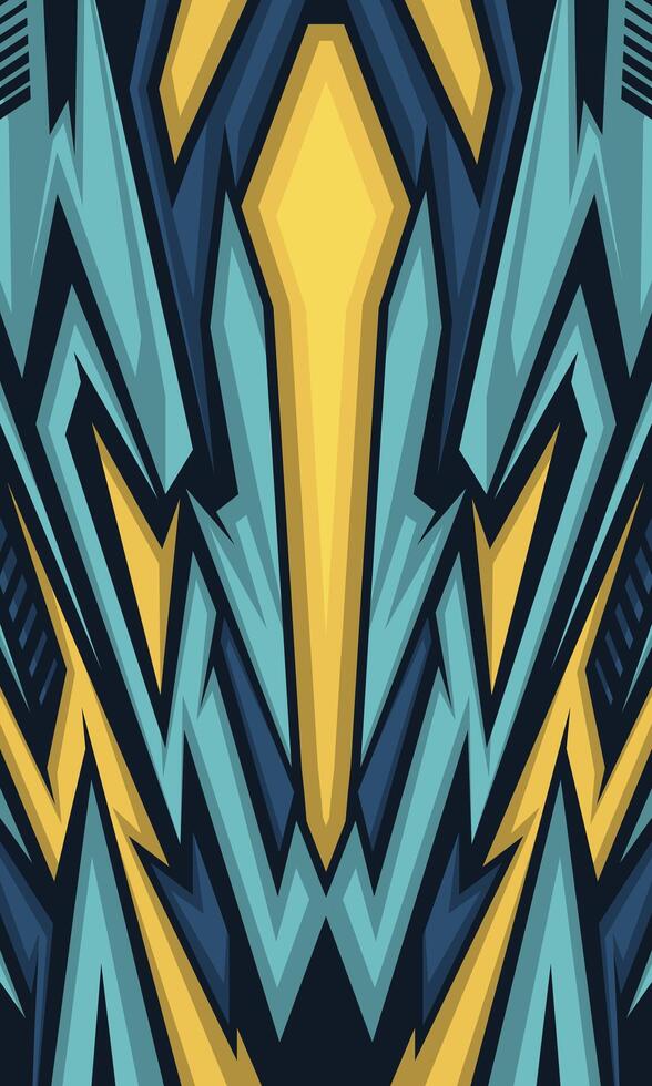 Sports jersey motif. Racing geometry background. Car wrap design. Futuristic technology wallpaper vector