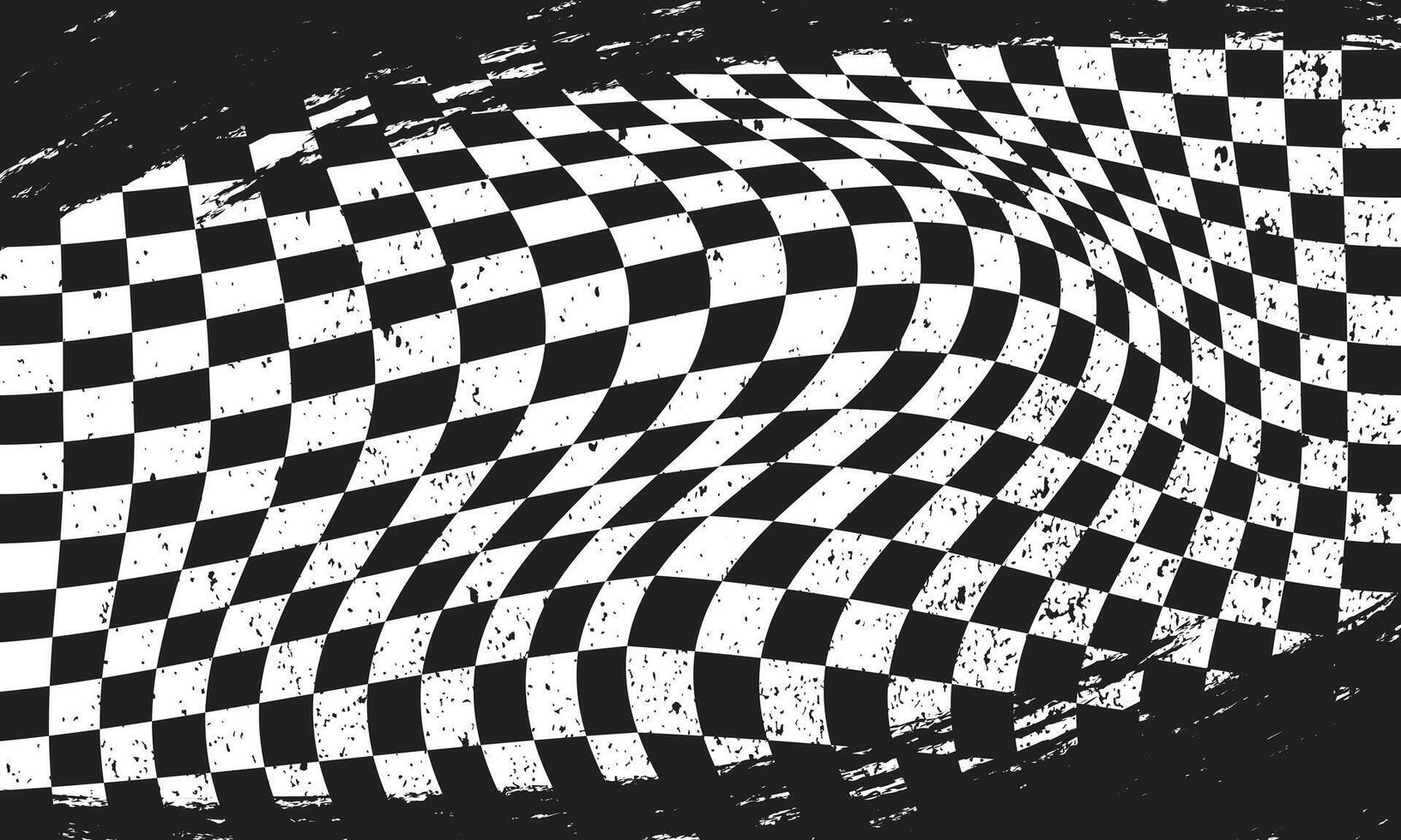 Wavy checkered flag abstract background vector