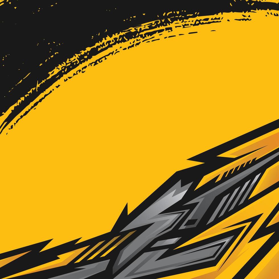 Racing style geometric stripes background. Abstract geometric stripes car decal design vector