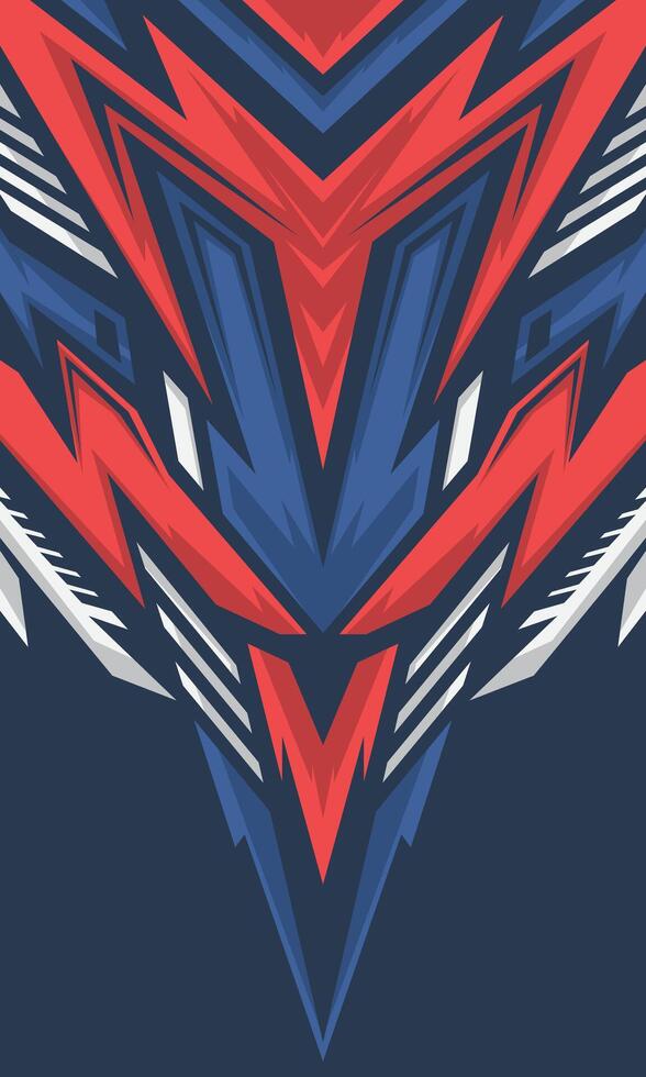 Sports jersey motif. Racing geometry background. Car wrap design. Futuristic technology wallpaper vector