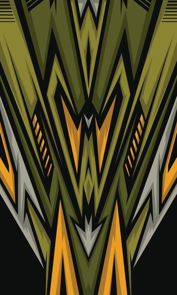 Sports jersey motif. Racing geometry background. Car wrap design. Futuristic technology wallpaper vector