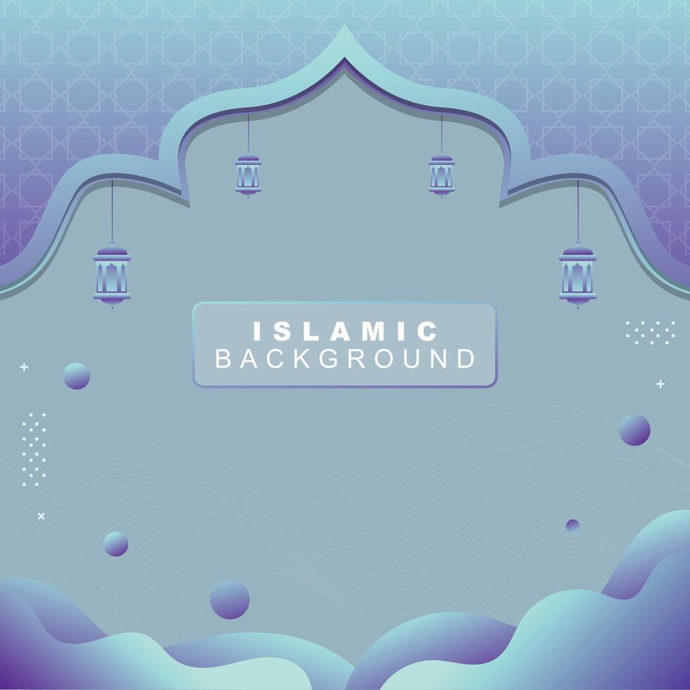 Islamic background abstract fluid decoration vector