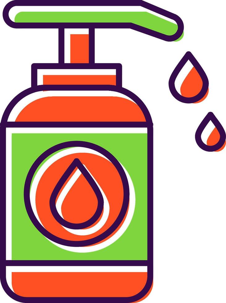 Lotion Filled  Icon vector