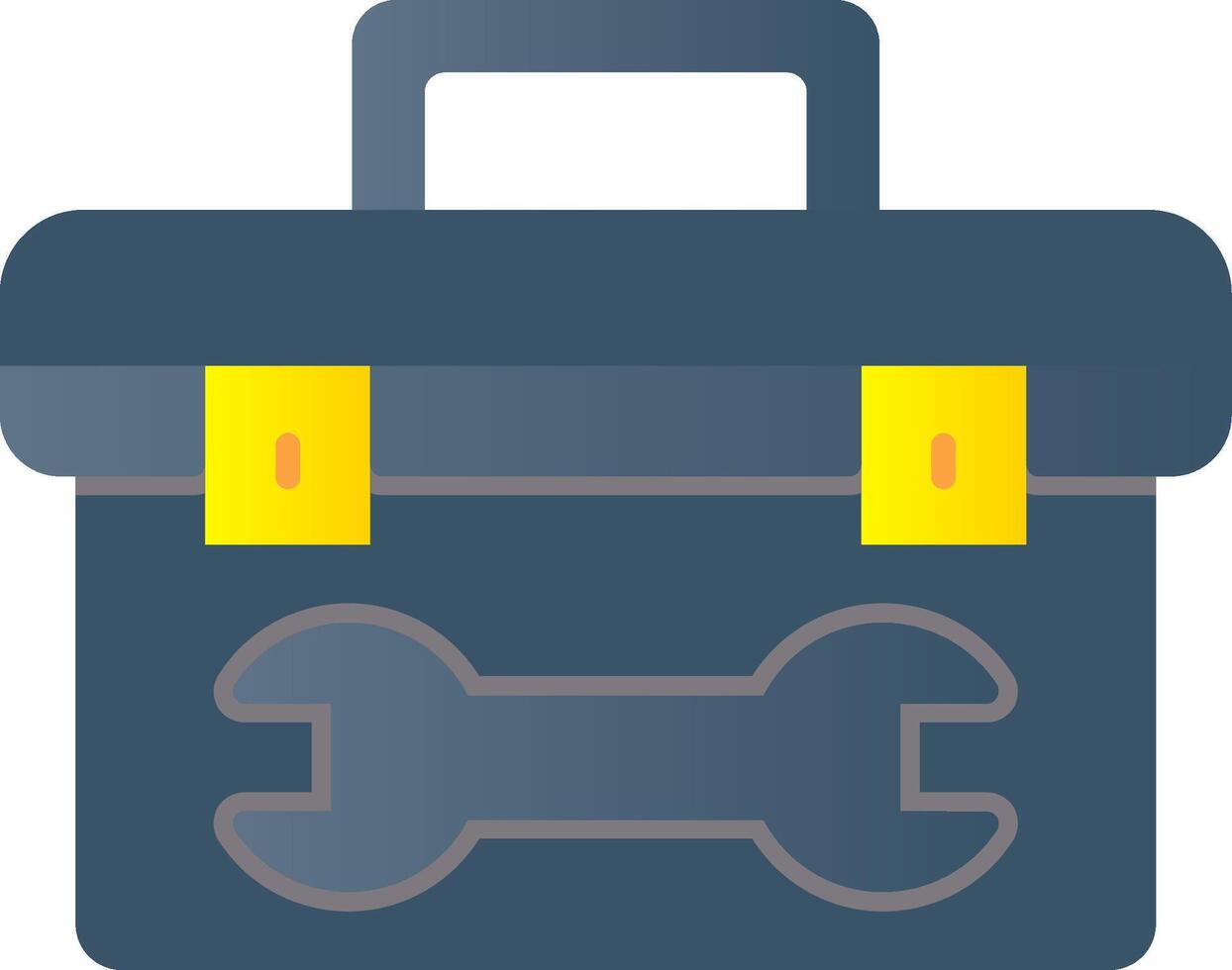 Tool Box Flat Gradient  Icon vector