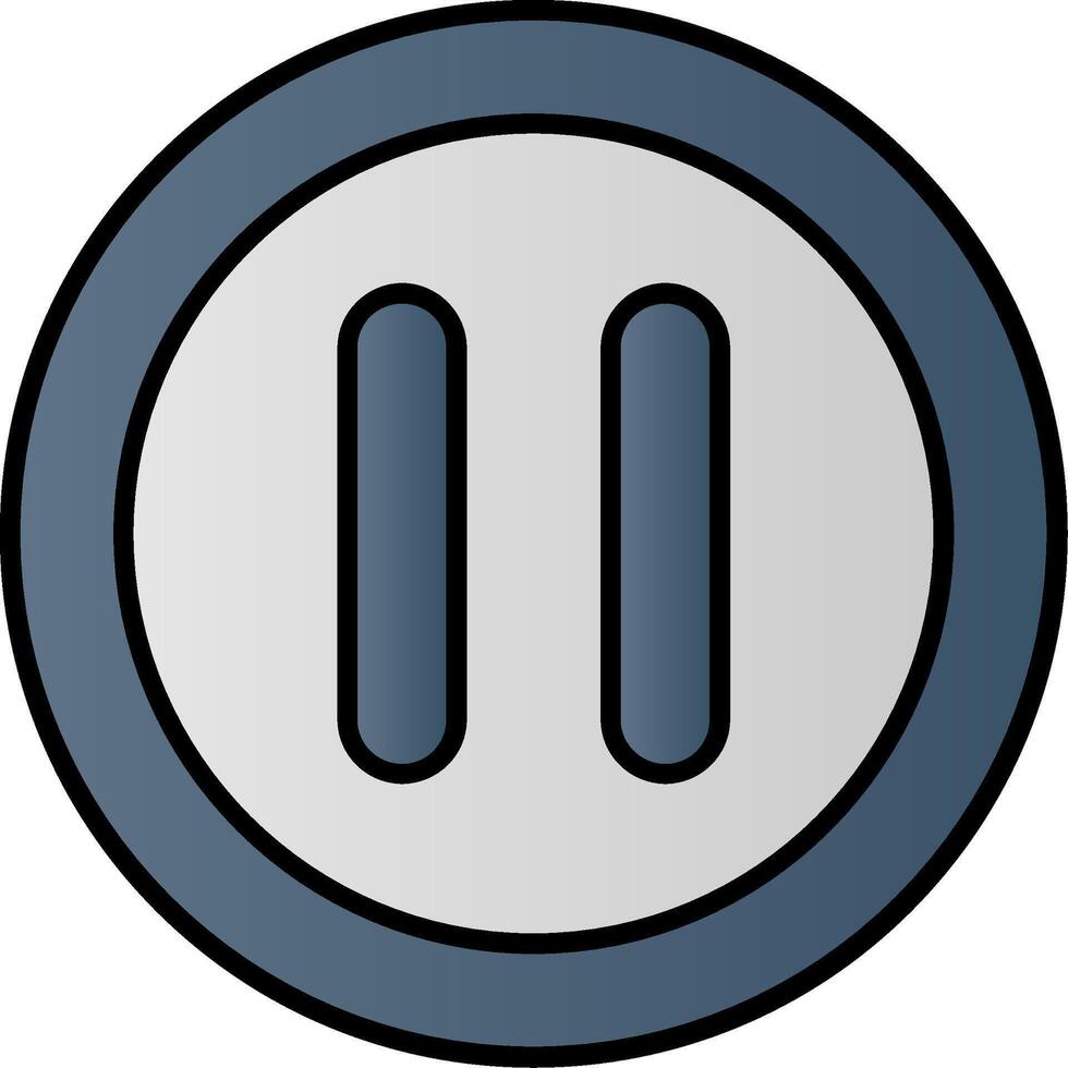 Pause Line Filled Gradient  Icon vector
