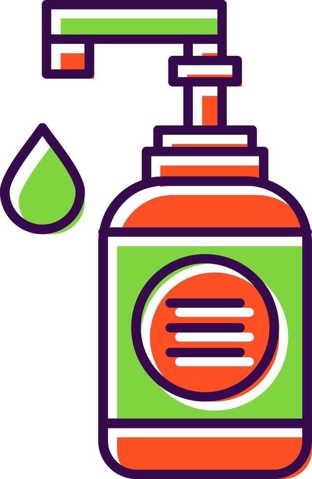 Hand Soap Filled  Icon vector
