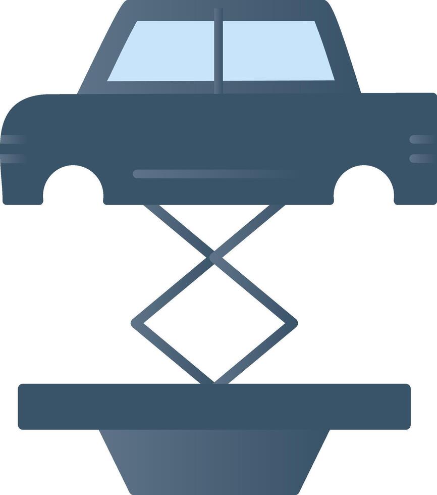 Car Repair Flat Gradient  Icon vector
