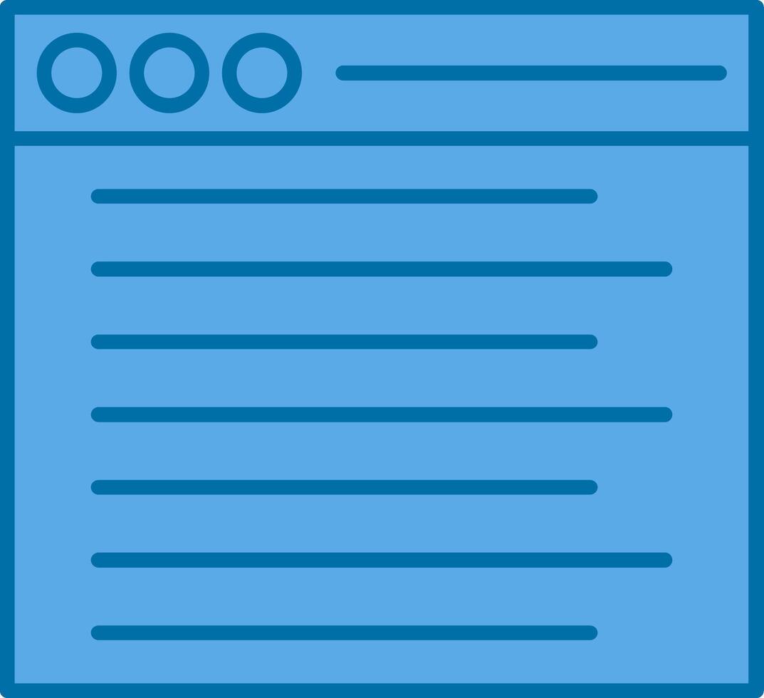 Web Filled Blue  Icon vector