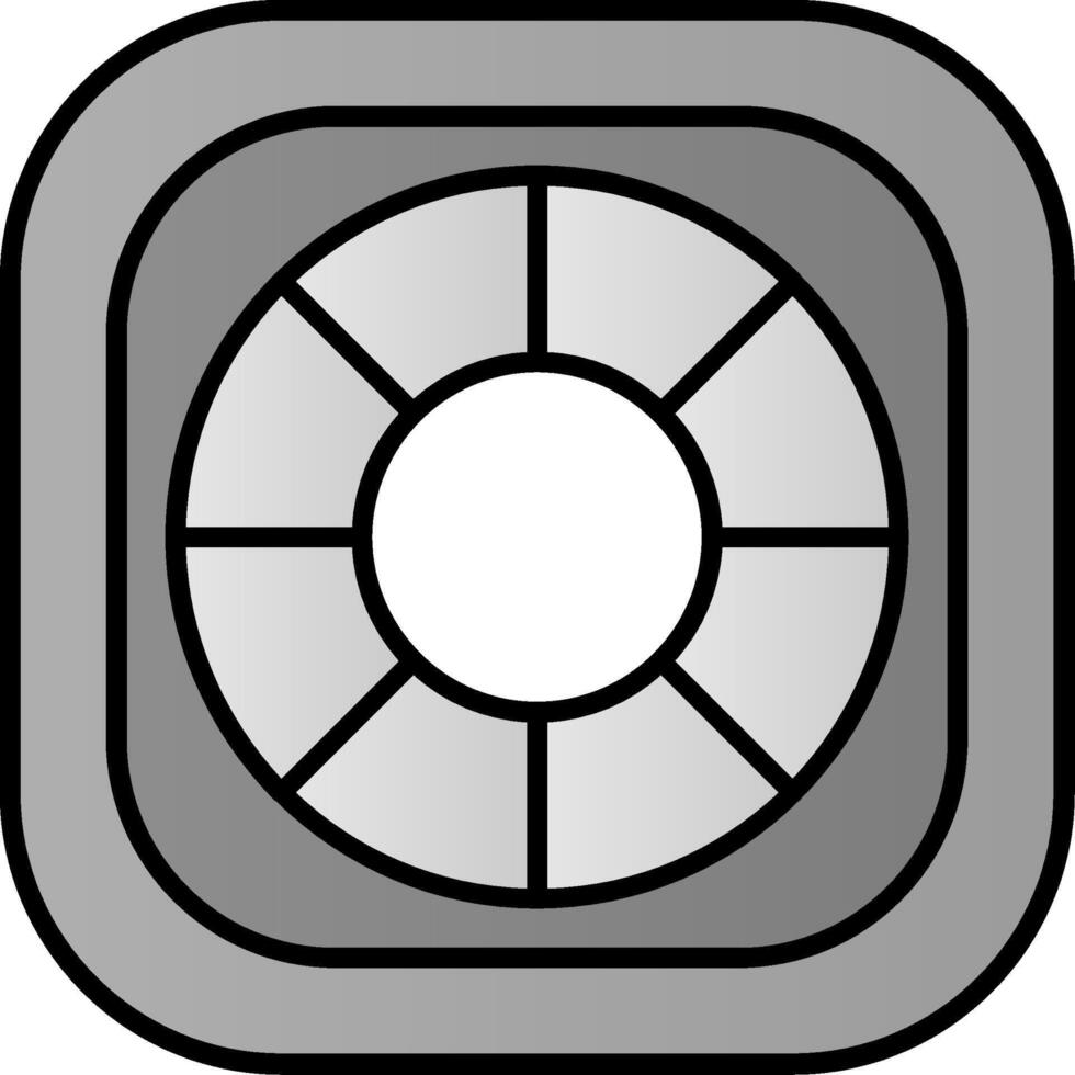 Lifebuoy Line Filled Gradient  Icon vector